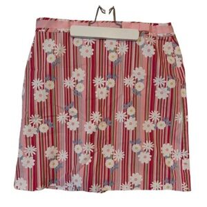 Duck Head Women's Skirt Sz‎ 10P Petite Pink Floral